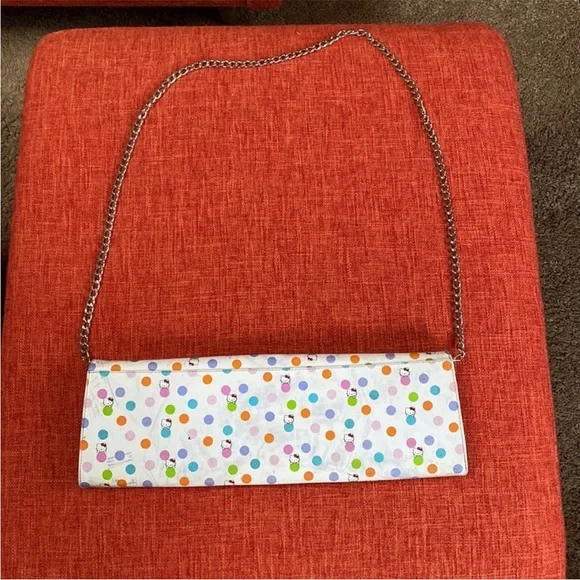RARE Y2K Runway HEATHERETTE x HELLO KITTY Clutch Purse Bag - Picture 5 of 16